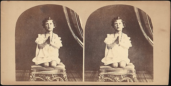 [Group of 28 Stereograph Views of Children]