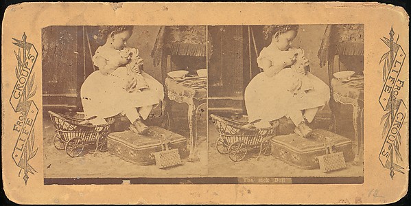 [Group of 28 Stereograph Views of Children]