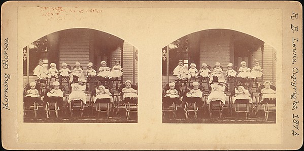[Group of 55 Stereograph Views of Groups of Children]