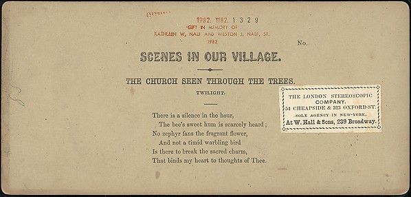 [Group of 250 Stereograph Views From the London Stereoscopic Company, 1860-1870, Many Hand-Colored to Illustrate Books]