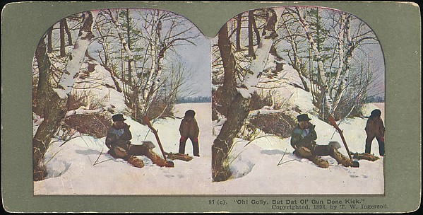 [Group of 71 Stereograph Views of African-Americans and Early Black American Culture, including Colloquial Black Humor]