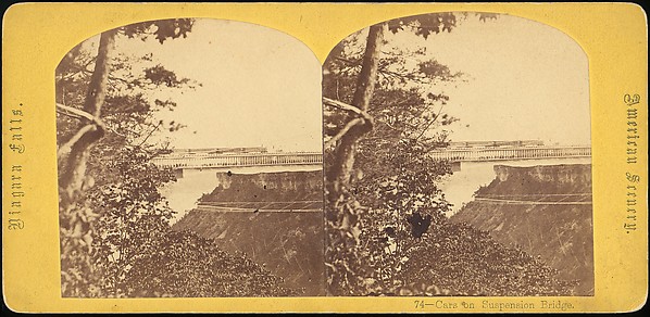 [Group of 3 Stereograph Views of Bridges and Railways at Niagara]