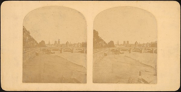 [Group of 17 Early Calotype Stereograph Views]