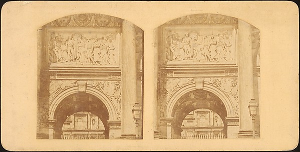 [Group of 17 Early Calotype Stereograph Views]