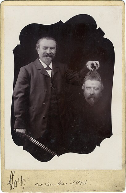 [Bearded Man with Sword Holding His Own Decapitated Head]