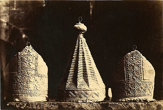 [Plaster Casts of Bishops' Miters, South Porch, Chartres]