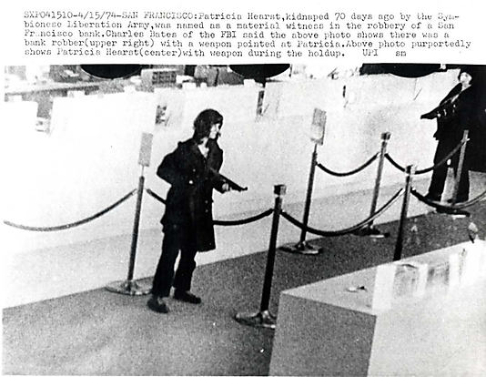 [Patricia (Patty) Hearst During Hibernia Bank Robbery, San Francisco]