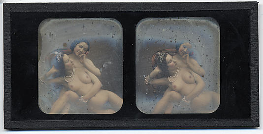 [Stereographic View of Two Nude Women]
