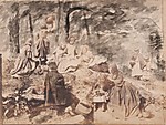 [Study for Holiday in the Wood]