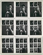 Nine Polaroid Photographs of a Mirror