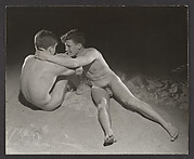 [Two Male Nudes on Sand]