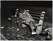 [Lovers on a Park Bench]