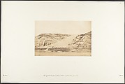 Vue générale des Spéos de Phré et d'Athor, à Abousembil, prise de l'île