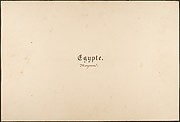 Égypte, Nubie, Syrie: Paysages et Monuments
