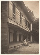 [Olga de Meyer Sitting on the Porch of a Japanese House]