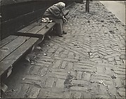 [Elderly Woman Seated on Bench, Central Park, New York City]