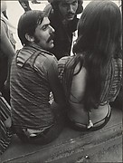 [Street Scene: Two Mustachioed Men Conversing with a Woman, New York City]