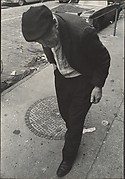 [Street Scene: Elderly Man in Dark Plaid Cap, New York City]