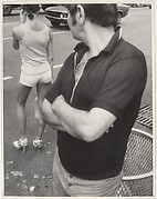 [Street Scene: Man Glancing at Woman in Tee Shirt and Shorts, New York City]
