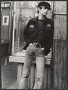[Street Scene: Young Man Leaning against Shopfront Window, New York City?]