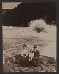 [Family in front of Whirlpool Rapids, Niagara Falls]