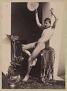 [Young Male Nude Seated on Leopard Skin]