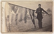 Sergeant Alex Rogers with Battle Flag, Eighty-third Pennsylvania Volunteers, Third Brigade, First Division, Fifth Corps, Army of the Potomac