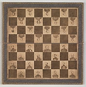 [Game Board with Portraits of President Abraham Lincoln and Union Generals]