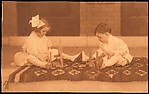 [Walker Evans Playing Blocks with His Sister Jane Beach Evans]