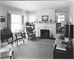 [Living Room Interior, Once Childhood Home of Walker Evans, Kenilworth, Ilinois]