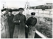 [Kliment Voroshilov, Vyacheslav Molotov, Joseph Stalin, and Nikolay Yezhov on Moscow-Volga Canal, Moscow]