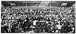 The First General Assembly of the Free Church of Scotland - Signing the Act of Separation and the Deed of Demission at Tanfield, Edinburgh, May 1843.