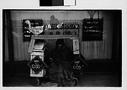 [Street Preacher and Wagon on Sidewalk, Memphis, Tennessee]