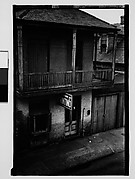 [Building in French Quarter with Ground Floor Printing Shop, From Balcony, New Orleans, Louisiana]