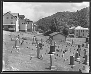 [Houses and Graveyard, Rowlesburg, West Virginia]