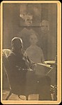 [Unidentified Man Seated with Three Spirits]