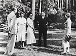 [Heinz Riefenstahl, Dr. Ebersberg, Leni Riefenstahl, Adolf Hitler, and  Ilse Riefenstahl (Wife of Heinz) Visiting Leni Riefenstahl's New Villa in Dahlem, Berlin]