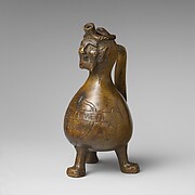 Aquamanile in the Form of a Gourd with a
Human Head