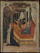 Saint Catherine of Siena Beseeching Christ to Resuscitate Her Mother