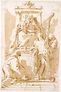 Virgin and Child with Saint John of the Cross (?), Saint Sebastian, and Saint Peter of Alcantara
