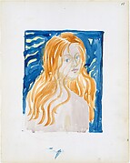 18r. A nude woman with red hair; 18v. Blank