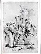 The Virgin and Child Adored by Monks and Others