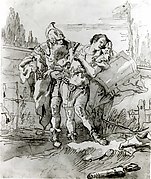 Rinaldo Persuaded by Ubaldo and Guelfo to Abandon Armida