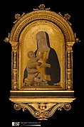 Engaged arched cassetta frame and arched tabernacle frame