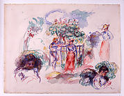 Figures under a Tree