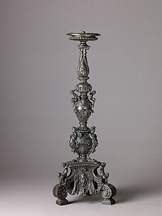 Candlestick Supported by Putti (pair with .1380)