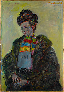 Young Woman Dressed in Fur