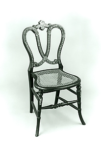 Papier-mâchè side chair