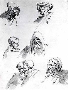 Seven Male Heads