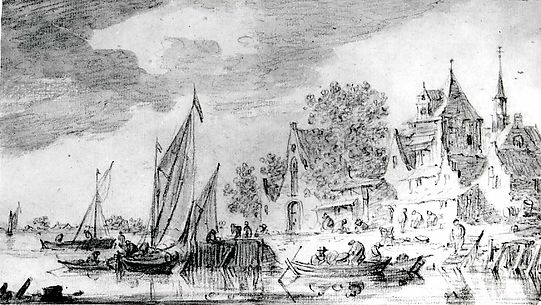 Landing Place by a Town